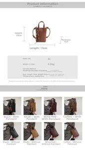 Detailed dimension guide and color selection for this stylish mini square crossbody bag