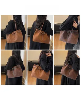 Multi-angle view of leopard print tote bag with brown straps for casual fashion