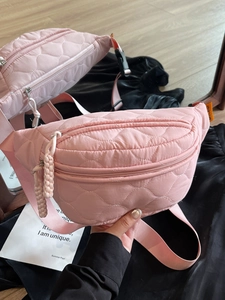 Damen Mode Gesteppte Schultertasche Leichtgewichtig Rautenmuster Umhängetasche Große Kapazität Nylon Gewebe Brusttasche Handtasche