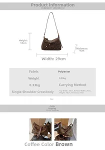 Detailed chart showing size and specifications for leopard print canvas tote bag