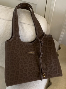 Sac Cabas Motif Léopard Pour Femmes En Cuir PU Grande Capacité Sac À Épaule Décontracté Sac À Main Fourre-Tout Avec Gland