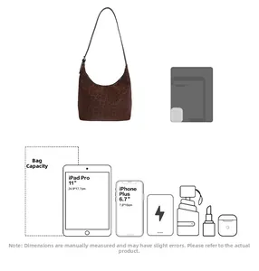 Leopard print tote bag capacity detail showing it fits 11 inch iPad and smartphone