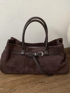 Vintage Matte PU Leather Tote Bag For Women Large Capacity Retro Minimalist Shoulder Bag Fashionable Commuter Handbag