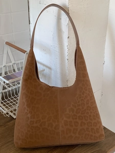 Sac Cabas Femme Vintage Imprimé Léopard Grande Capacité en Cuir PU Sac à Bandoulière Urbain Minimaliste Rétro Hobo Sac à Main Décontracté Quotidien