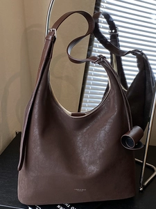 Large Capacity Retro PU Leather Tote Bag For Women Minimalist Urban Style Vertical Square Shoulder Bag Casual Daily Shopper Handbag