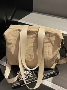 Large Capacity Waterproof Nylon Tote Bag For Women Minimalist Lightweight Shoulder Crossbody Bag For Daily Commute Work Travel