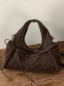 Sac à Bandoulière en Cuir PU pour Femmes Mode Sac à Main Nœud Rétro Sac à Bandoulière Polyvalent Casual Sac d'Aisselle Femme