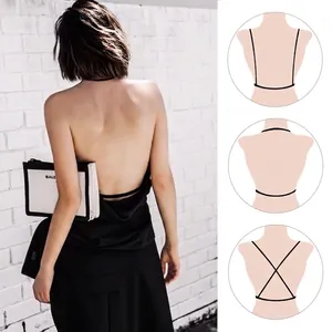 French style U-back lace bralette with versatile straps in three different styling ways