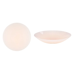 Reusable invisible silicone nipple covers in skin tone with ultra-thin tapered edges