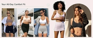 V-neck mesh wireless sports bra and shorts set for all-day comfort and fitness wear