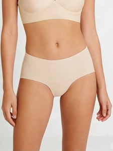 Detail shot of seamless nude panties featuring laser-cut edges for a smooth invisible look