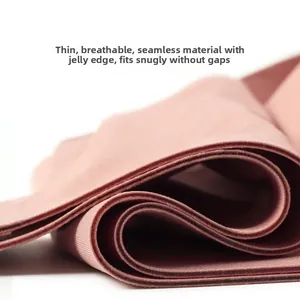 Detail of thin seamless bra edge with jelly glue bonding for a smooth fit