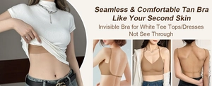 Détails du soutien-gorge invisible dos nu sans coutures avec bretelles réglables