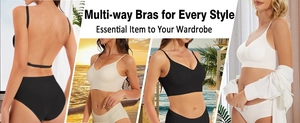 Détails des bretelles multi-positions et du dos nu pour ce soutien-gorge sans couture