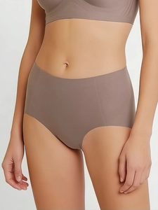 Detailed close-up showing the seamless edges and elastic texture of high waist panties