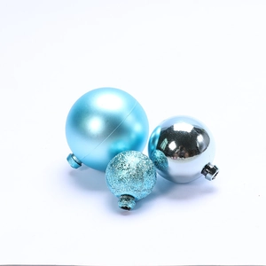 Plastic Christmas Ball Ornaments For Cake Decoration Mixed Electroplated Matte Glitter Balls Xmas Party Tree Hanging Decor