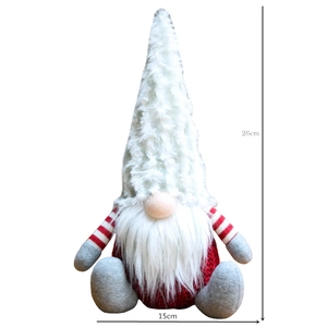 Detailed size specifications of the Christmas Gnome showing height 26cm and width 15cm