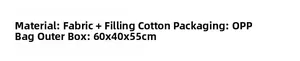 Detailed material specification for Independence Day gnome with soft cotton filling