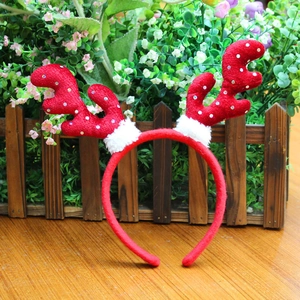 Christmas Reindeer Antlers Headband Santa Hat Snowman Bunny Ears Giraffe Headpiece Holiday Party Hair Accessories For Women Kids
