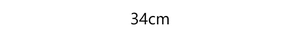 Detailed technical diagram showing 34cm size dimension for Christmas ball ornament