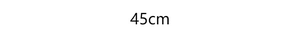 Size specifications chart showing the 45cm diameter of the Christmas ball wreath decor
