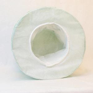 Green St. Patrick's Day velvet hat with inner lining and high-quality stitching details