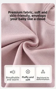 Close-up of soft ribbed cotton knit fabric in dusty rose for baby clothing set