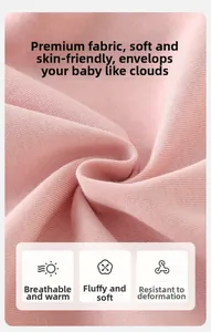 Gros plan sur la maille rose douce pour ensembles bébé fille avec détails en spirale