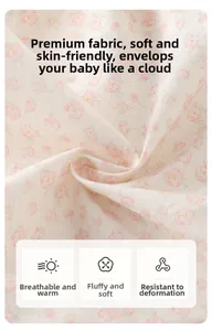 Detail of pink floral cotton fabric showing soft texture and breathable knit
