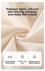 Gros plan sur le tissu en maille de coton doux et respirant pour body de bébé