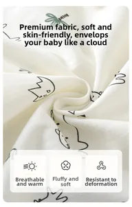 Close-up of soft breathable cotton fabric for baby rompers with small animal prints