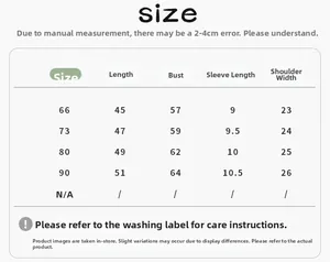 Detailed size chart for baby cotton short sleeve romper with measurements for sizes 66 to 90