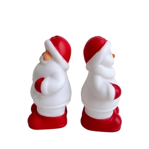 Lampes de bureau lumineuses Père Noël et bonhomme de neige en vinyle pour déco de Noël