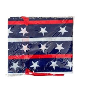 American Independence Day wine bottle cover with patriotic US stars and stripes pattern