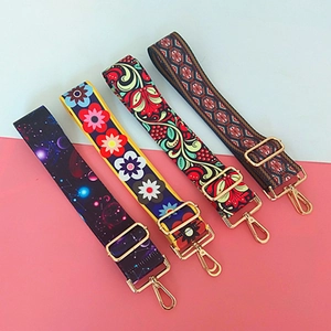 Universal Wide Replacement Shoulder Strap For Handbags Adjustable Ethnic Style Polyester Crossbody Bag Strap Fashion Belt