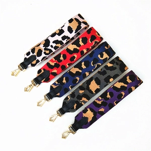 Bandoulières tendance à motif léopard pour sacs à main en cinq couleurs vives et variées