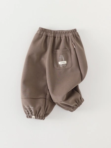 Toddler Boys Casual Cotton Blend Sweatpants Cute Cartoon Cat Print Elastic Waist Loose Cuffed Hem Sporty Jogger Pants