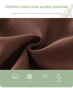 Detailed macro view of dark brown high-density knitted fabric for kids' joggers