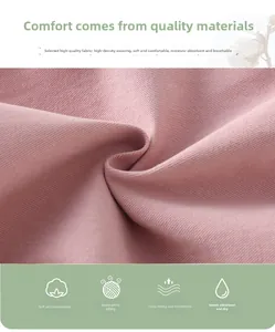 Makroaufnahme von rosa Baumwollstoff mit hoher Webdichte für Mädchenhosen