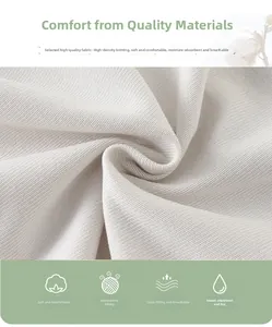 Close-up of white high-density knit fabric showing soft texture and breathable cotton fibers