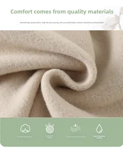 Détail du tissu tricoté doux à haute densité avec une texture anti-boulochage et respirante