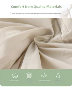 Nahaufnahme der beigen Weste aus hochdichtem Gewebe mit weicher Textur und feiner Webart