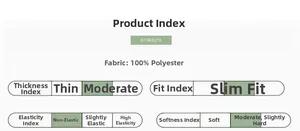Spécification détaillée du tissu 100 % polyester avec un indice d'épaisseur moyen