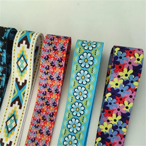 Ethnic style embroidered replacement shoulder straps for crossbody bags in various patterns