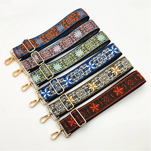 Ethno-Stil Bestickt Breiter Taschengurt Verstellbarer Schultergurt Crossbody Ersatzgurt Für Damen Handtaschen Zubehör