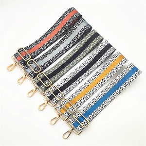 Adjustable wide replacement shoulder straps in 6 colors with gold metal hooks