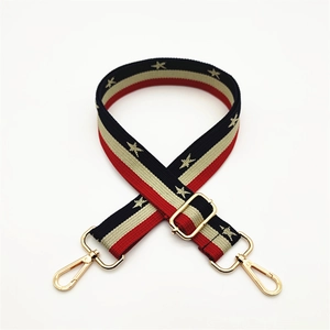 Adjustable Replacement Bag Strap Polyester Retro Ethnic Leopard Heart Print Wide Shoulder Strap Replacement For Handbags