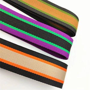 Thickened striped nylon shoulder straps for crossbody bags in three color patterns