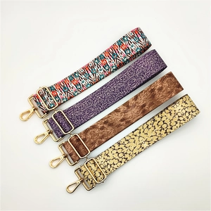 Adjustable wide replacement shoulder straps in four styles with gold metal buckles