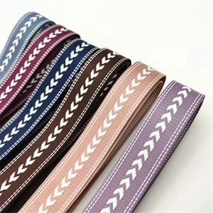 Detailed view of durable PU leather bag straps featuring various woven arrow patterns